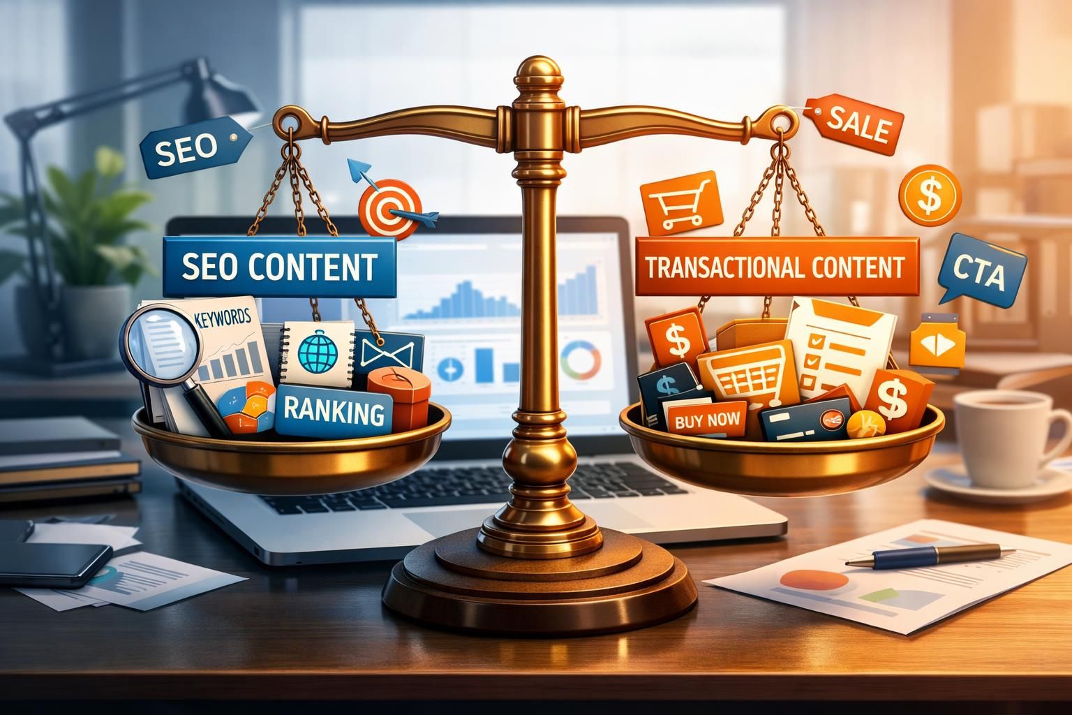 entdecken sie die unterschiede in der rentabilität zwischen seo-content und transaktionalem content und erfahren sie, welcher ansatz für ihr unternehmen effektiver ist.